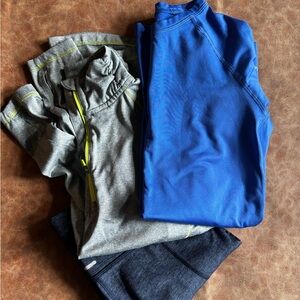 Blue and Gray Activewear set